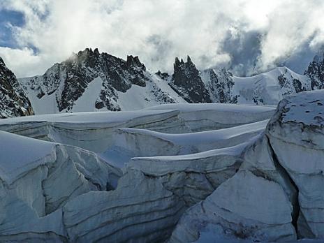 les séracs de la combe maudite.