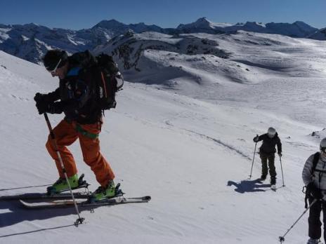 Montée au col du Montet.