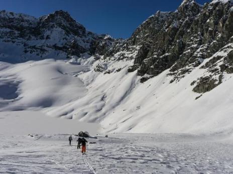 Sous la Pointe Pers, versant Maurienne.