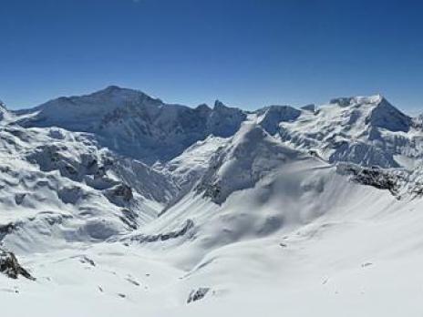 Descente avec vue sur la vanoise...