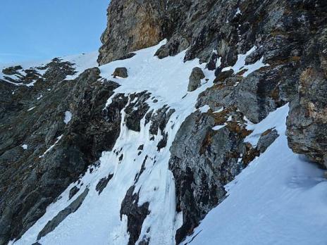Vue sur la sortie de la rampe.