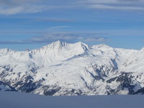 Le massif du Beaufortain vu de Sainte Foy