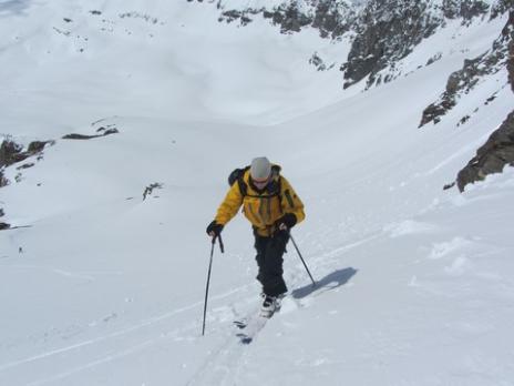 Ski de rando à Val d'Isère montée au col du Montet