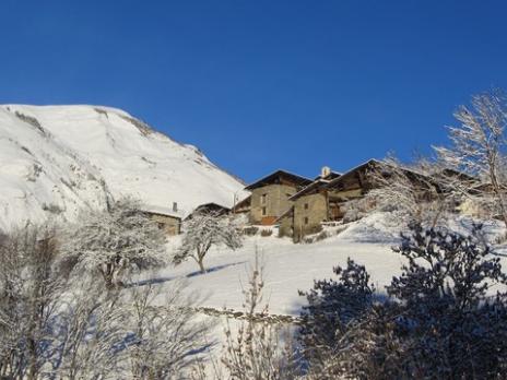départ des Echines au dessus de Bourg Saint Maurice