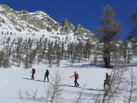 Ski de randonnée dans le Queyras col de Pelvas