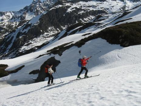 En montant vers le col