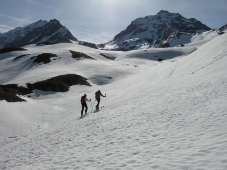 En montant vers le col