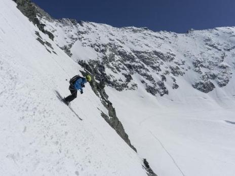 début de la descente.