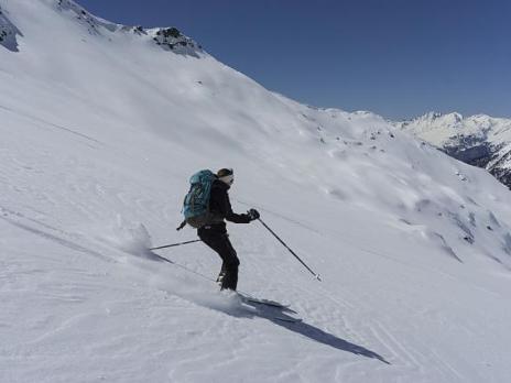 Au dessus du refuge de la Motte.