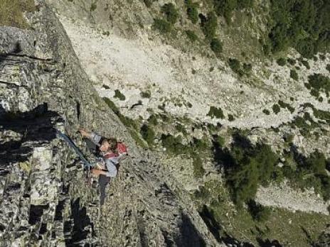 La superbe dernière longueur très aérienne