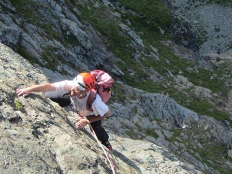 Escalade face sud du Mont Pourri voie Rêve d'océan