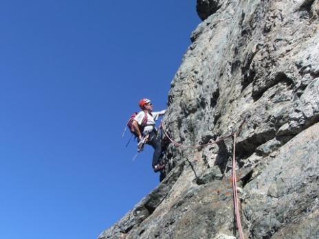 Escalade face sud du Mont Pourri voie Rêve d'océan