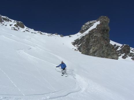 ski hors piste aux Arcs 