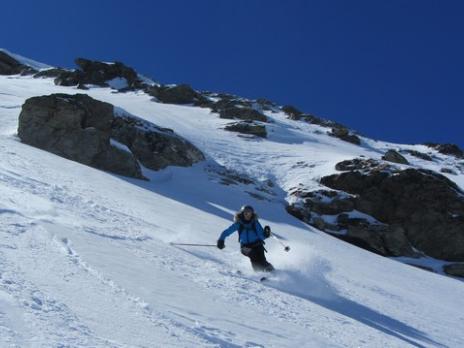ski hors piste aux Arcs Combe des Lanchettes