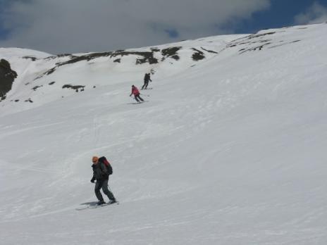 Bonne neige à la descente