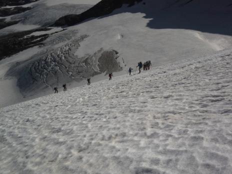 Sur la Glacier de la Gd Aiguille Rousse