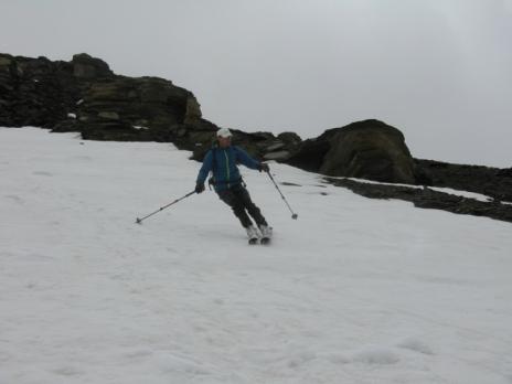 Bonne neige dans la descente