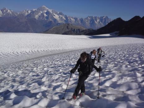 Sur le glacier du Ruitor