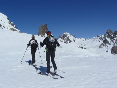 Ski de randonnée dans le Beaufortain col de la Chabonnière