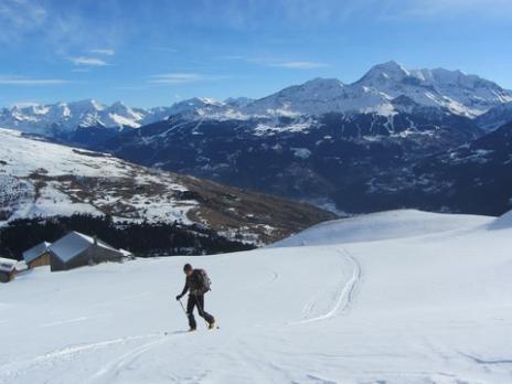 ski de randonnée dans le Beaufortain Combe Bénite