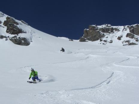 ski hors piste aux Arcs Bureau des guides des Arcs