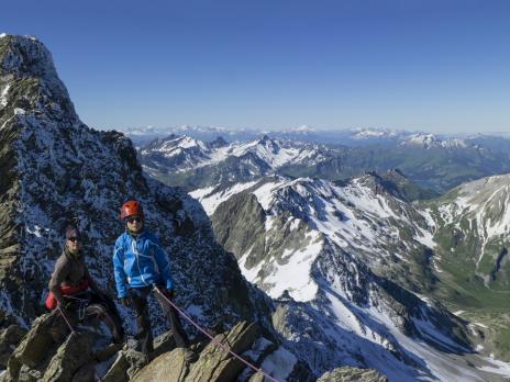 Sur la partie plus aérienne, de retour du sommet.