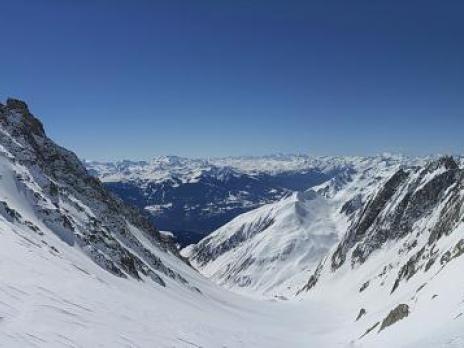 Col de la nova, face sud.