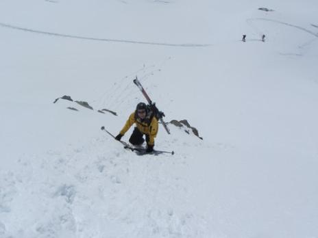 Hors piste rando au départ de Val d'Isère, col du Montet