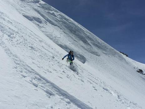 Sur le glacier du Geay