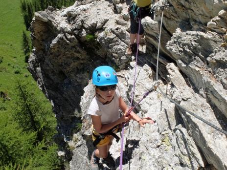 Via ferrata en famille