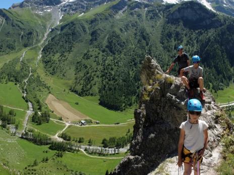 Via ferrata en famille