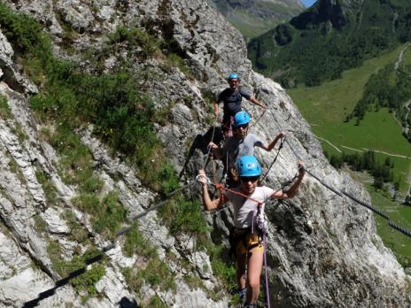 Via ferrata en famille