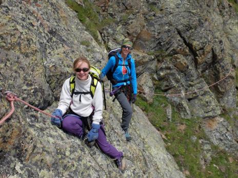 Dans le traversée des guides des Arcs pour retourner au refuge