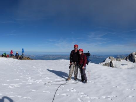 Au sommet du Dôme des Glaciers