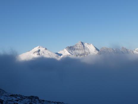 En montant le temps se dégage. La Grand Motte et la Grande Casse