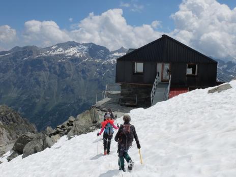 Arrivée au refuge Degli Angeli