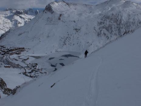 Ski de randonnée au dessus de Tignes