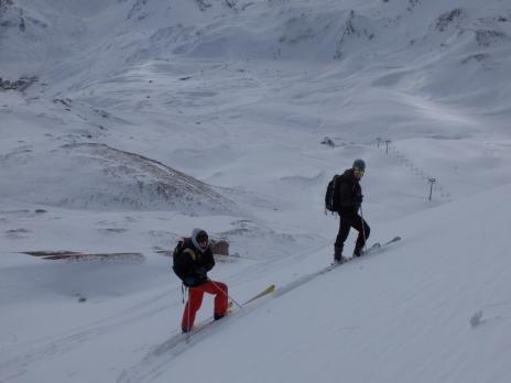 Ski de randonnée au dessus de Tignes