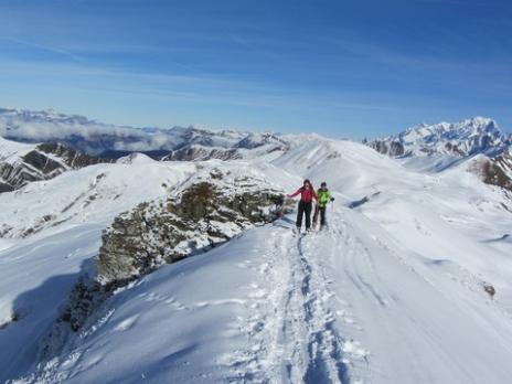 Ski de randonnée dans le Beaufortain montée à la Pointe de Dzonfié