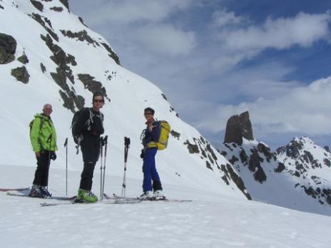 Ski de randonnée dans le Beaufortain, le col de la Charbonnière.