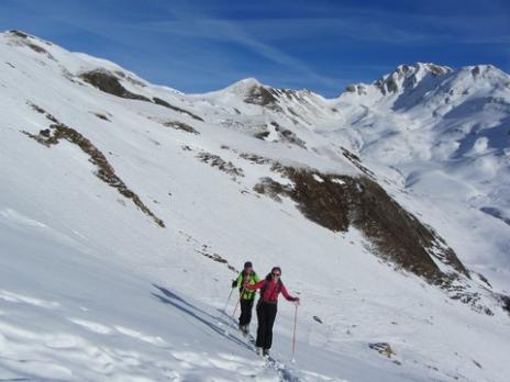 Ski de randonnée dans le Beaufortain montée à la Pointe de Dzonfié