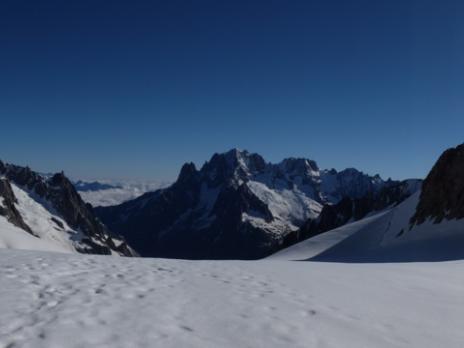 L'approche sur le glacier
