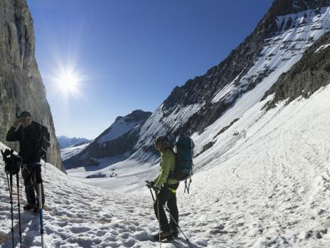 Pause au col de la grande Casse.