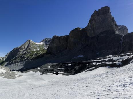 Sur le glacier de Pramort.