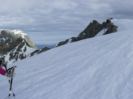 A l'approche des Pichères, vue sur Bellecôte.