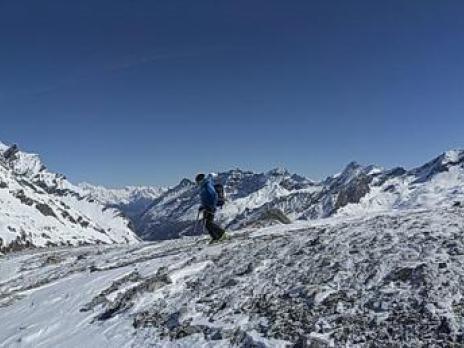 Passage vers le glacier de Golette