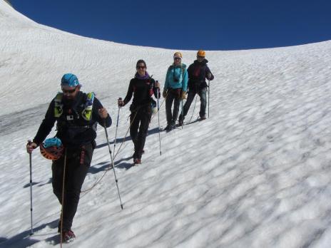 Randonnée glaciaire, la Traversière 3330m