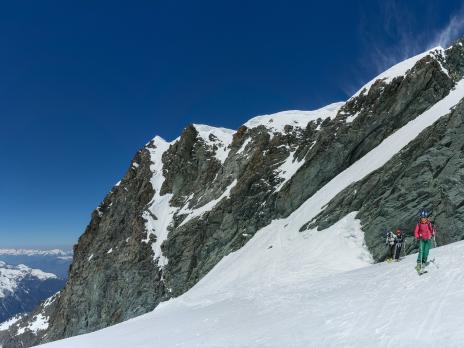 Le col des Roches versant glacier du Geay