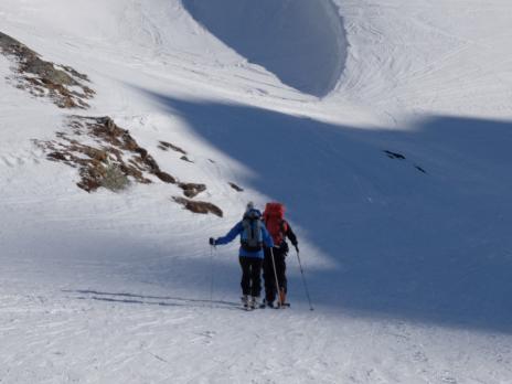 En montant à l'hospice