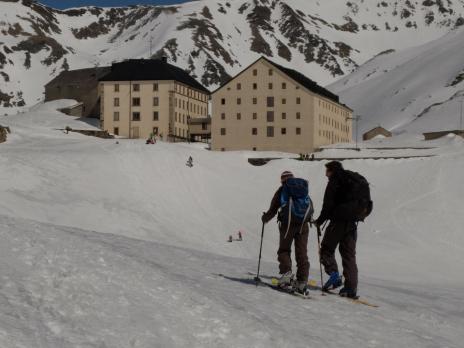 En arrivant à l'hospice